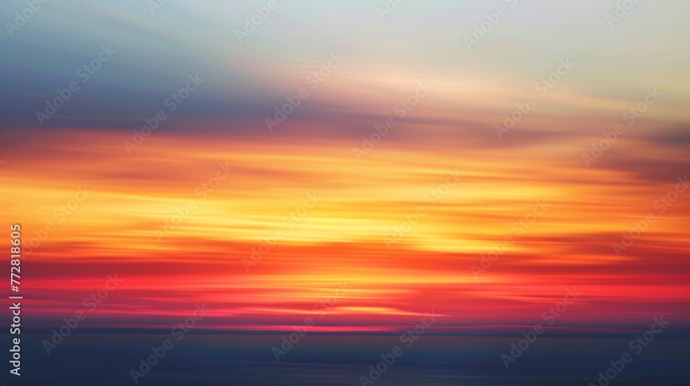 Vibrant sunset sky with colorful clouds