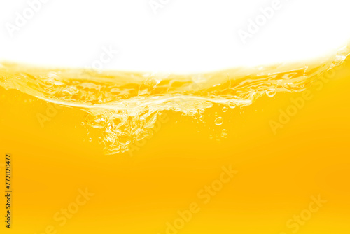The surface of the orange water ripples looks like beer.
