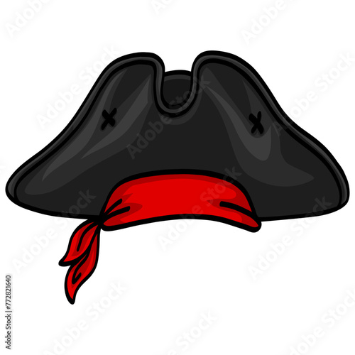 Pirate Hat Bandana Vector Illustration