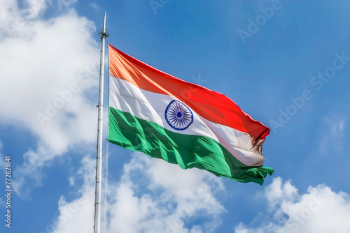 India independence day. India flag colors.