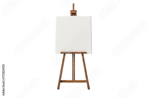 Easel With White Canvas