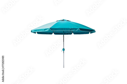 Blue Umbrella on White Background