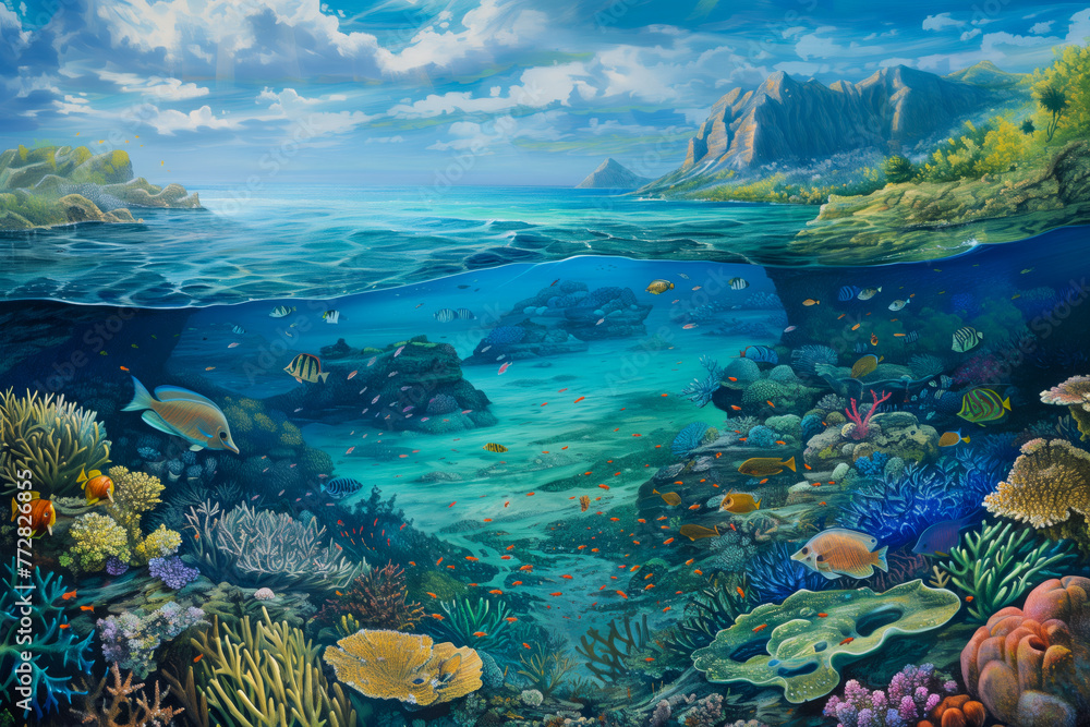 Diverse Coral Reef Ecosystem Diverse Coral Reef Ecosystem