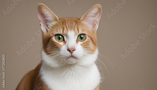 Lovely cat 05, Abyssinian colorful background