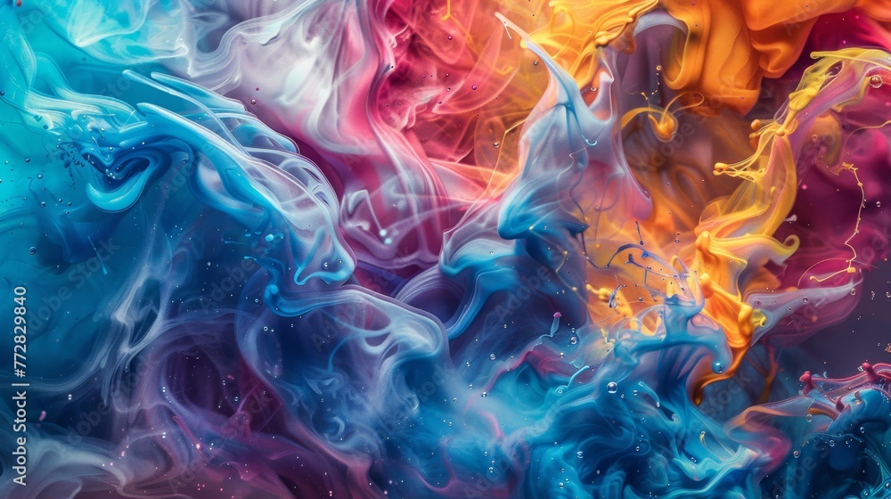 Abstract colorful smoke patterns Abstract colorful smoke patterns