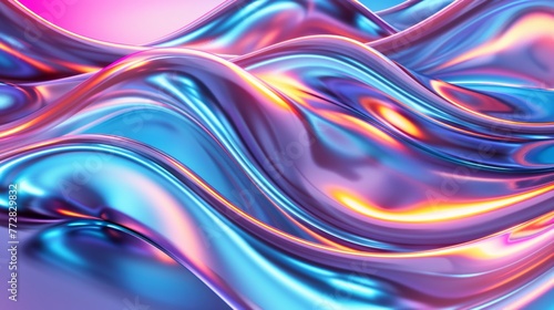 Abstract colorful liquid flow background