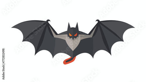 Bat icon. Flat vector isolated on white background