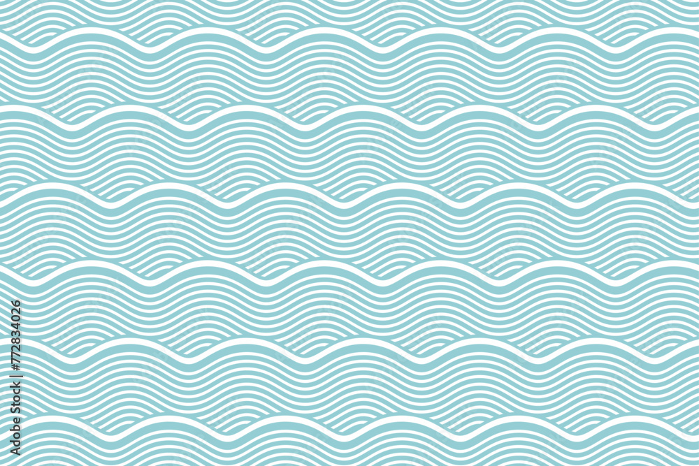 Seamless geometric pattern with waves Seamless geometric pattern with waves
