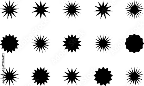 Set of sun icons - vector