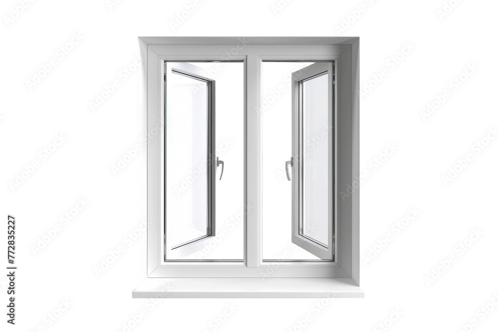 Modern and minimal house window for interior decoration isolated on background, open office glass window frame. Modern and minimal house window for interior decoration isolated on background, open office glass window frame.
