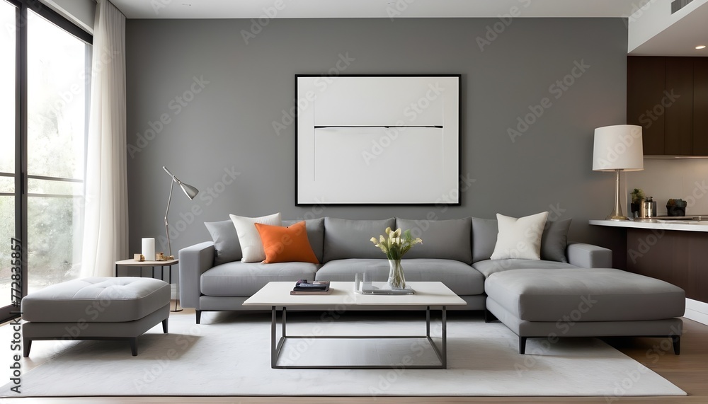 Contemporary living room where modern design meets comfort