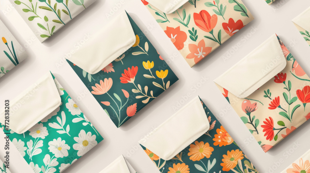 Spark joy in gardeners with a range of blank label seed packet envelope mockups, ideal for showcasing heirloom varieties and vibrant illustrations Spark joy in gardeners with a range of blank label seed packet envelope mockups, ideal for showcasing heirloom varieties and vibrant illustrations