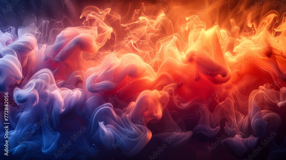 Abstract colorful smoke patterns Abstract colorful smoke patterns