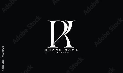PKR, PRK, KPR, KRP, RKP, RPK, PK, KP, Abstract initial monogram letter alphabet logo design
