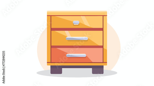 Drawer vector flat color icon flat vector isolated o