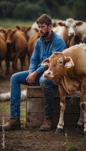 Dejected and weakened livestock due to lack of feed