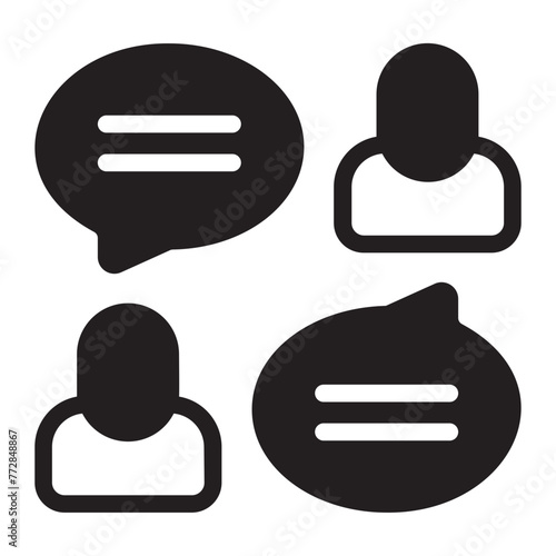 communications glyph icon