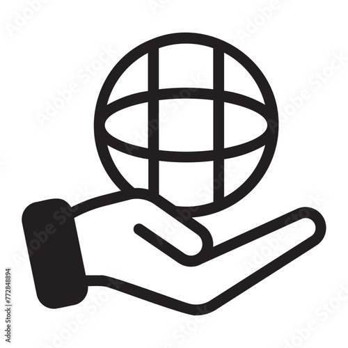 enviroment glyph icon