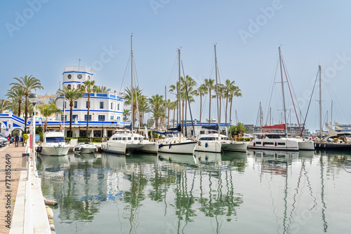 The marina in Estepona on the Costa Del Sol Spain