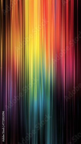 Colorful vertical light streaks background