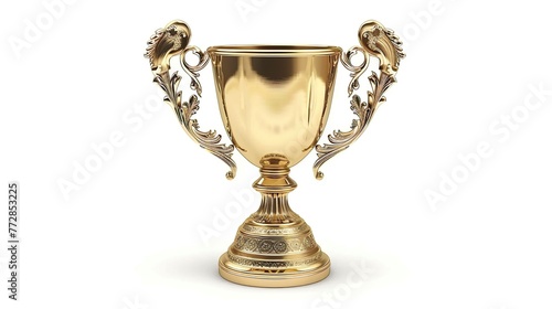Winner gold trophy cup