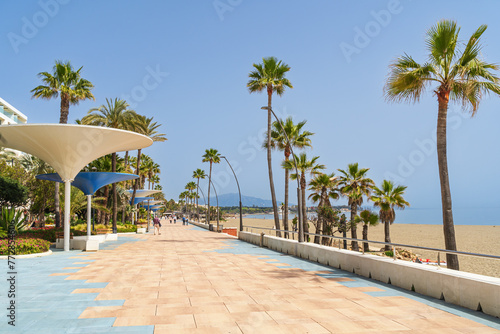 The promenade in Estepona on the Costs del Sol Spain photo