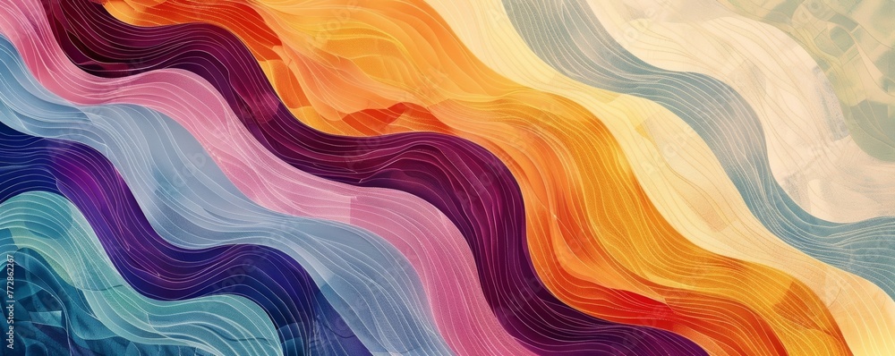 Colorful abstract wave pattern Colorful abstract wave pattern
