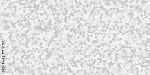 Vector geometric seamless technology gray and white transparent triangle background. Abstract digital grid light pattern white Polygon Mosaic triangle Background  business and corporate background.