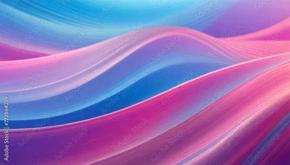 Vibrant Wavy Surfaces in Pink and Blue Hues