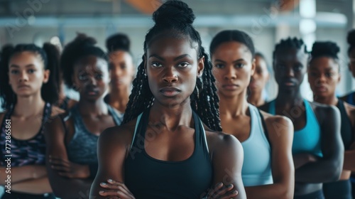 Strength United: A Show of Solidarity and Power Among Athletic Women Generative AI