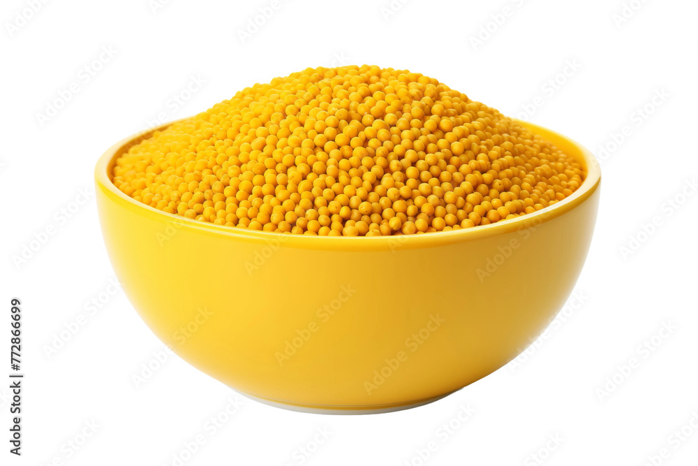 Overflowing Yellow Bowl With Assorted Yellow Items. On a White or Clear Surface PNG Transparent Background.. Overflowing Yellow Bowl With Assorted Yellow Items. On a White or Clear Surface PNG Transparent Background..