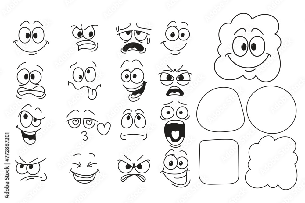 Emotion faces clipart, Emoji faces, Cartoon faces, Feeling clip art, Expression faces, Outline faces Emotion faces clipart, Emoji faces, Cartoon faces, Feeling clip art, Expression faces, Outline faces