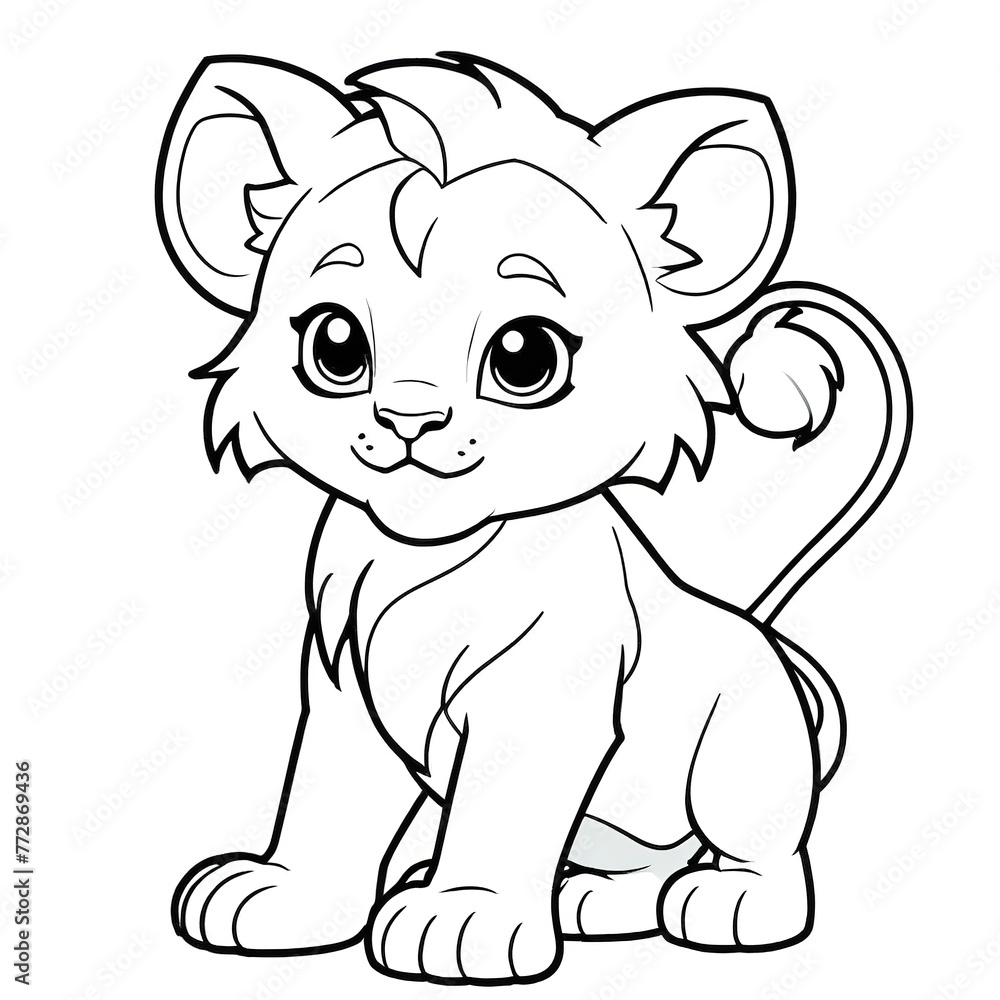 the lion cub is sitting down coloring pages the lion cub is sitting down coloring pages