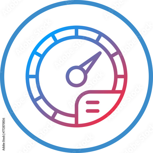 Vector Design Speedometer Icon Style