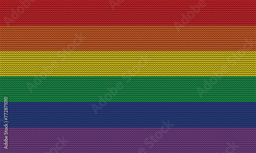 6-Color Pride Flag Blackground.
This flag includes the colors red, orange, yellow, green, indigo, and violet.