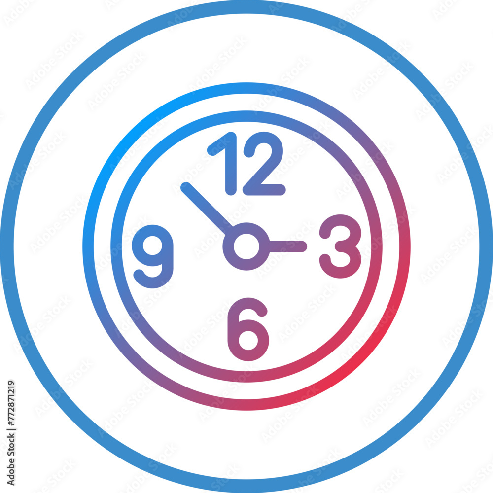 Vector Design Clock Icon Style Vector Design Clock Icon Style