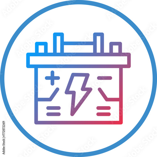 Vector Design Accumulator Icon Style