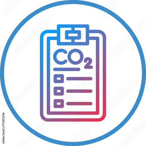 Vector Design Carbon dioxide Report Icon Style