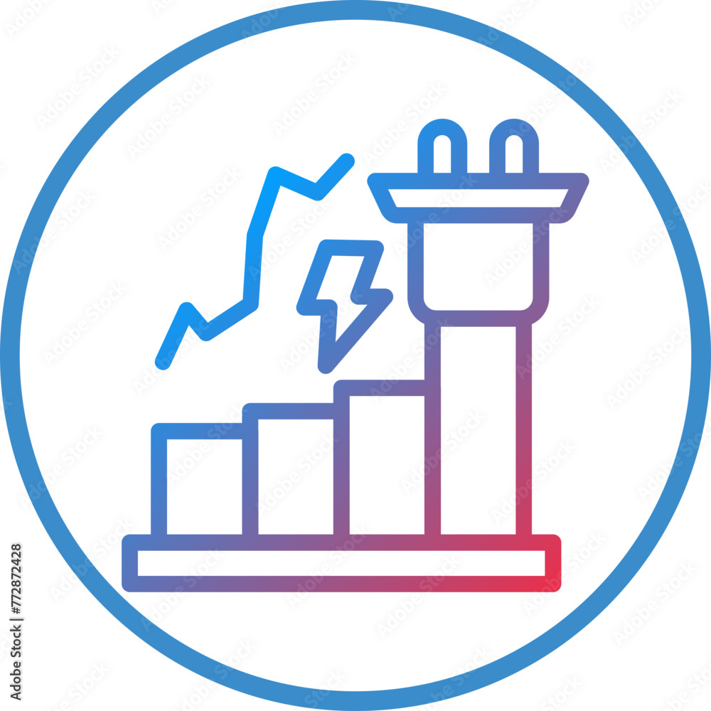 Vector Design Energy Consumption Icon Style Vector Design Energy Consumption Icon Style