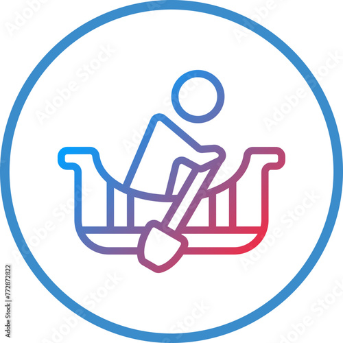 Vector Design Rowing Icon Style