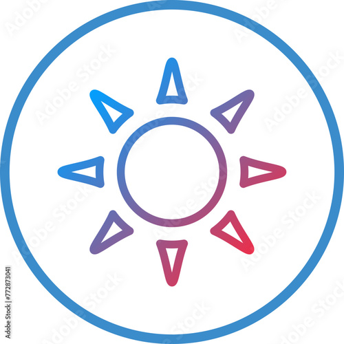 Vector Design Sun Icon Style
