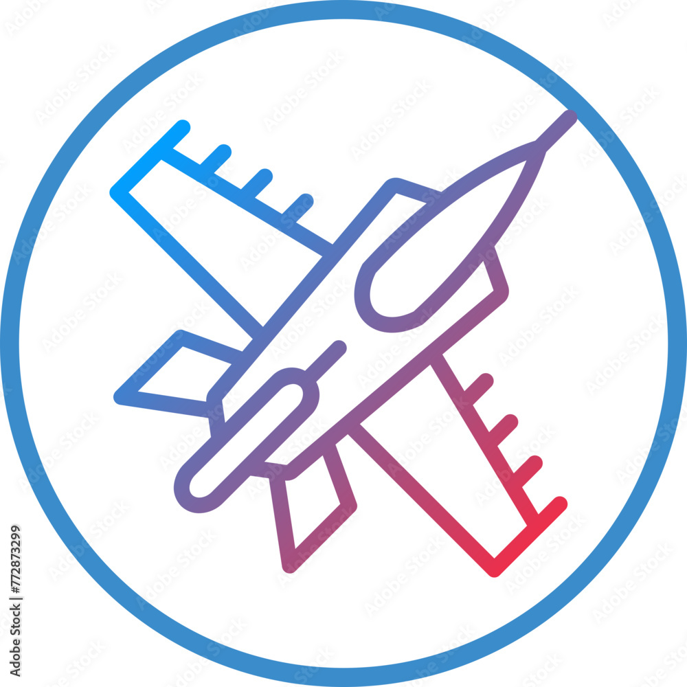 Vector Design Army Jet Icon Style Vector Design Army Jet Icon Style