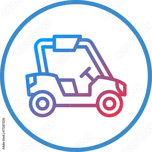 Vector Design Buggy Car Icon Style