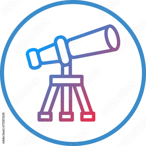 Vector Design Telescope Icon Style