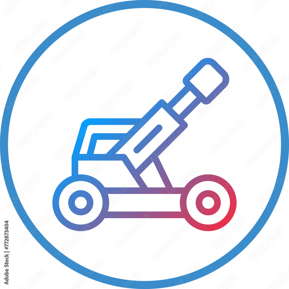 Vector Design Army Artillery Icon Style Vector Design Army Artillery Icon Style