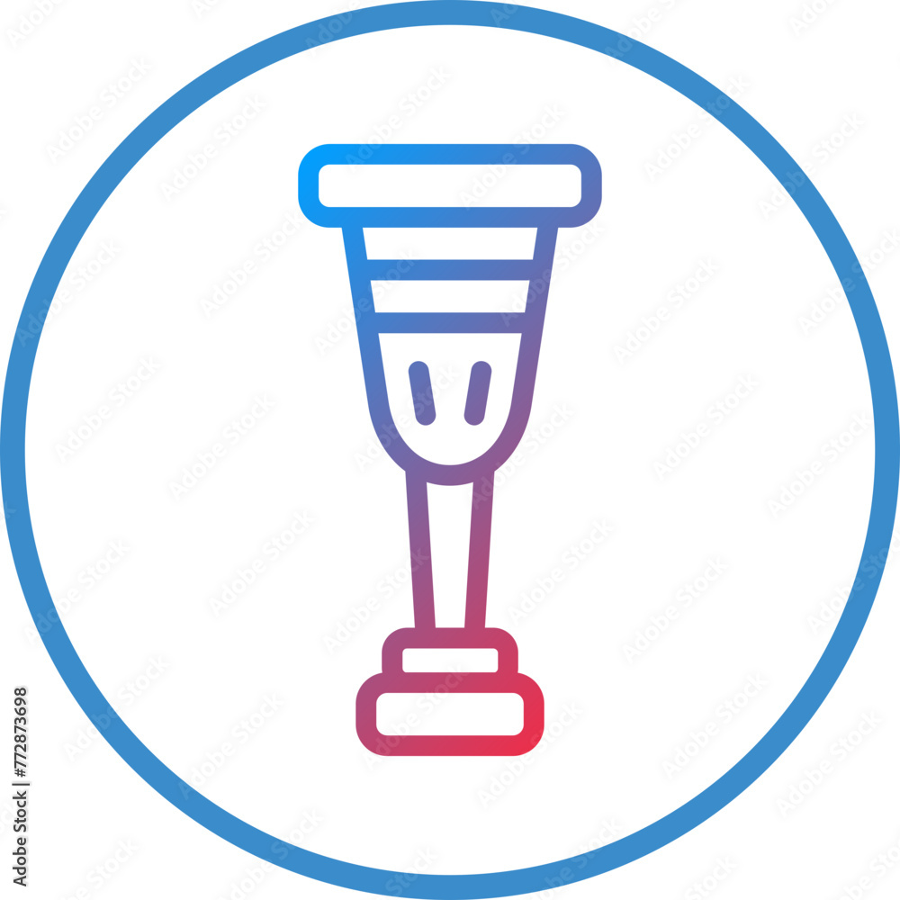 Vector Design Wooden Leg Icon Style Vector Design Wooden Leg Icon Style