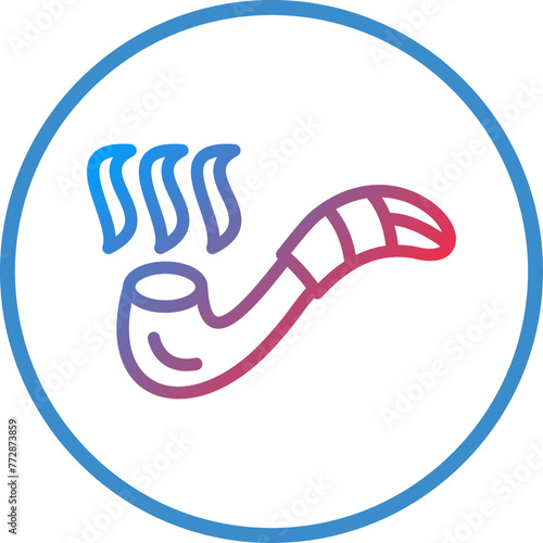 Vector Design Smoking Pipe Icon Style