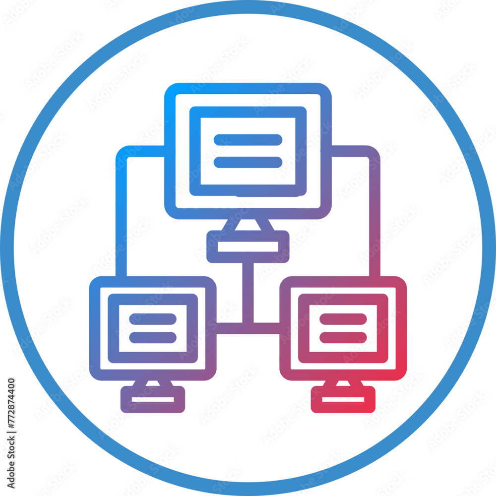 Vector Design Monitors Icon Style Vector Design Monitors Icon Style
