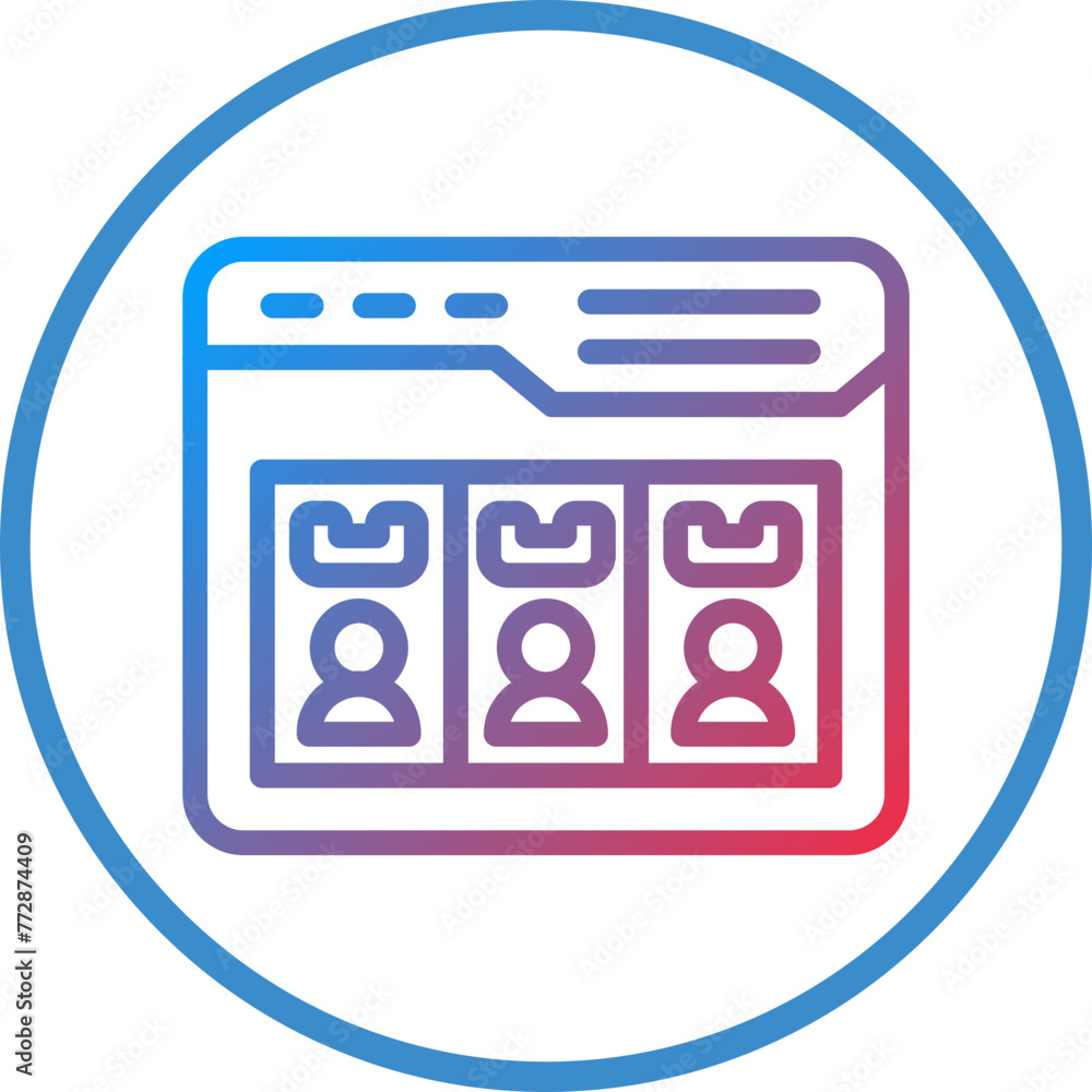 Vector Design Online Meeting Icon Style Vector Design Online Meeting Icon Style