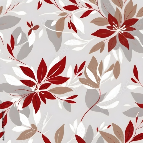 Floral leaves pattern